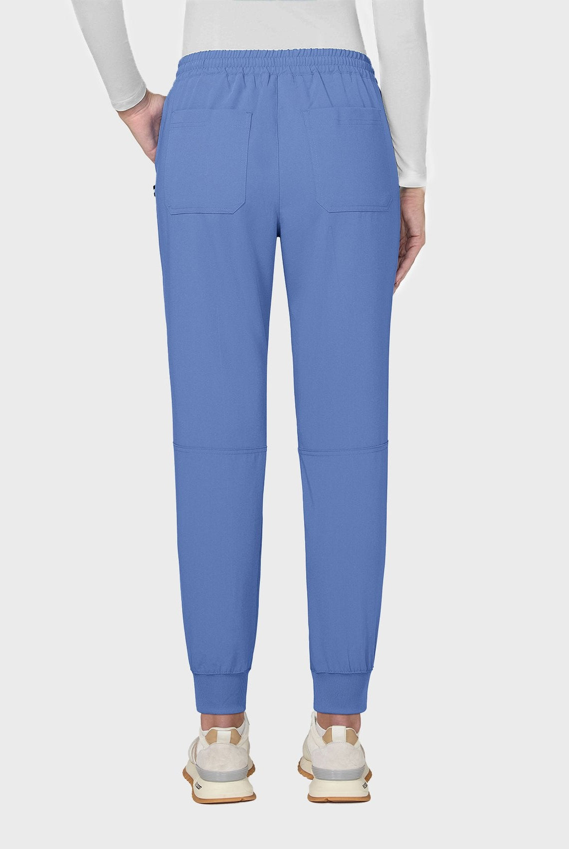 Pantalon médical femme Koi Next Gen Bonnes ondes bleu ciel dos