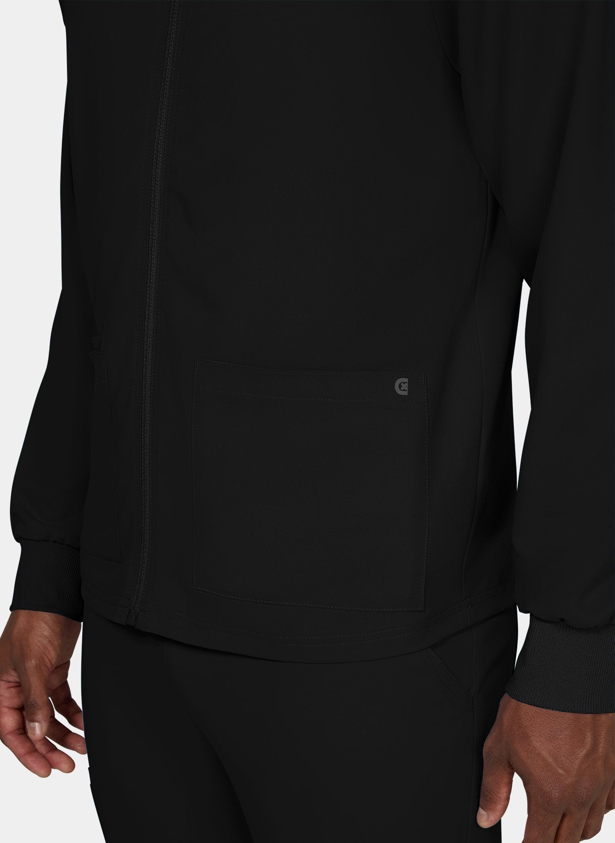 Details veste koi-cureology-alpha homme noir