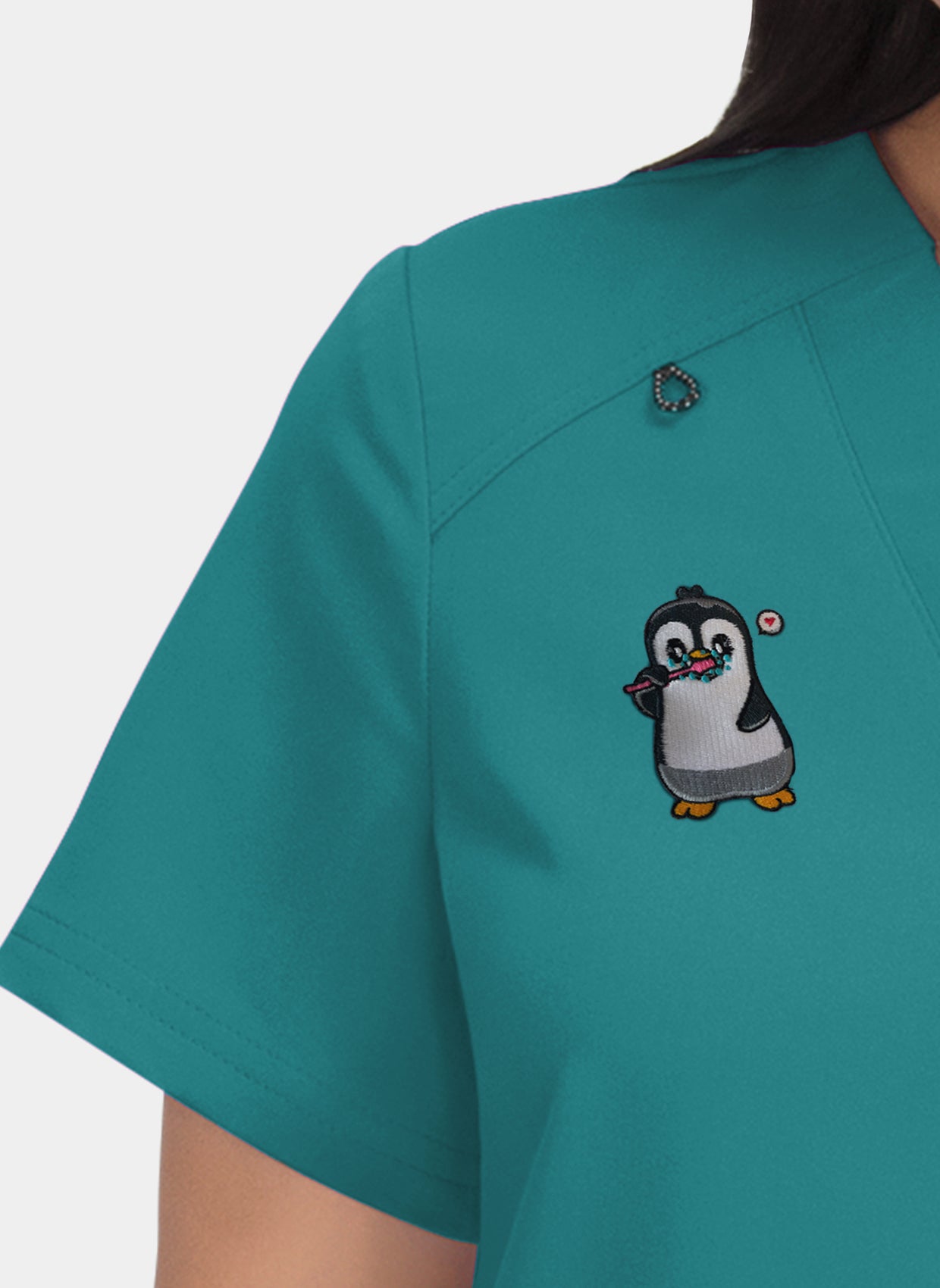 Agitation et passion broderie -  Bleu Canard