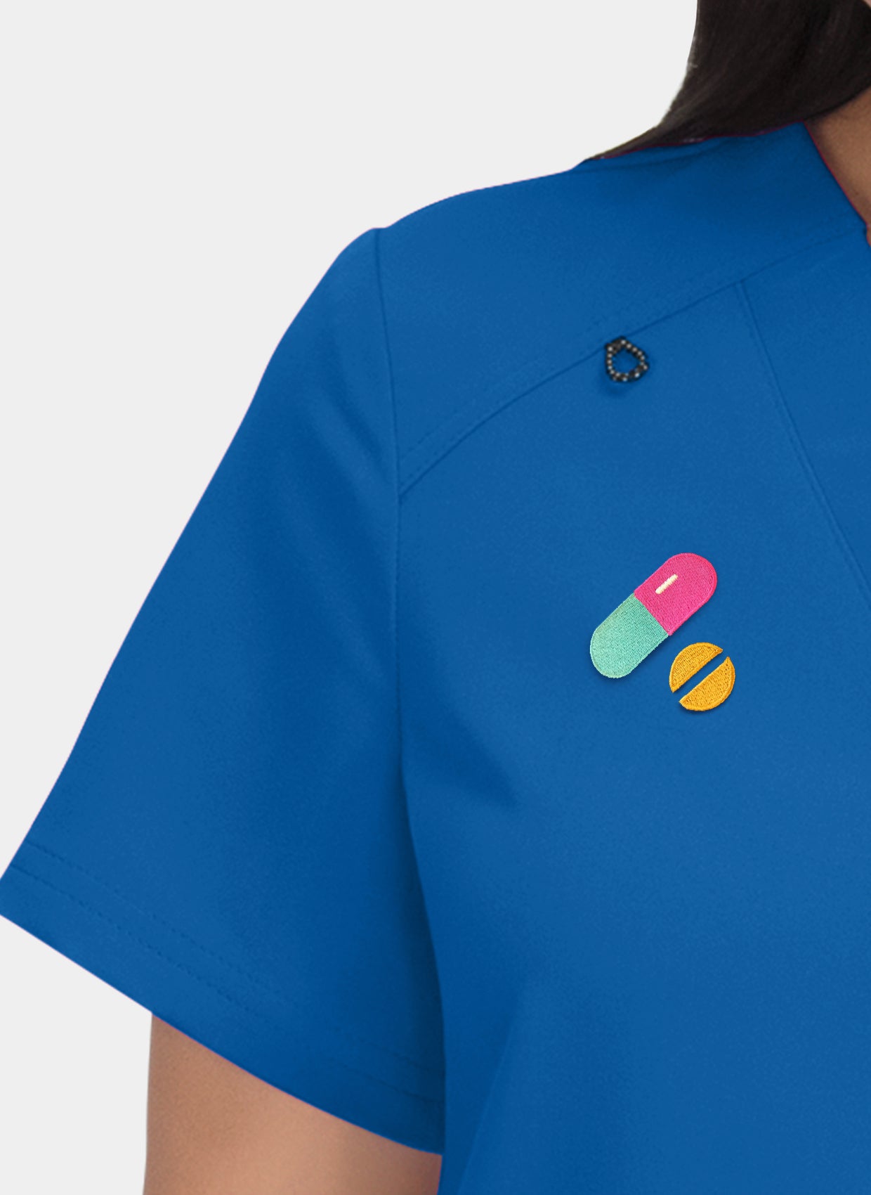 Agitation et passion broderie - Bleu royal 