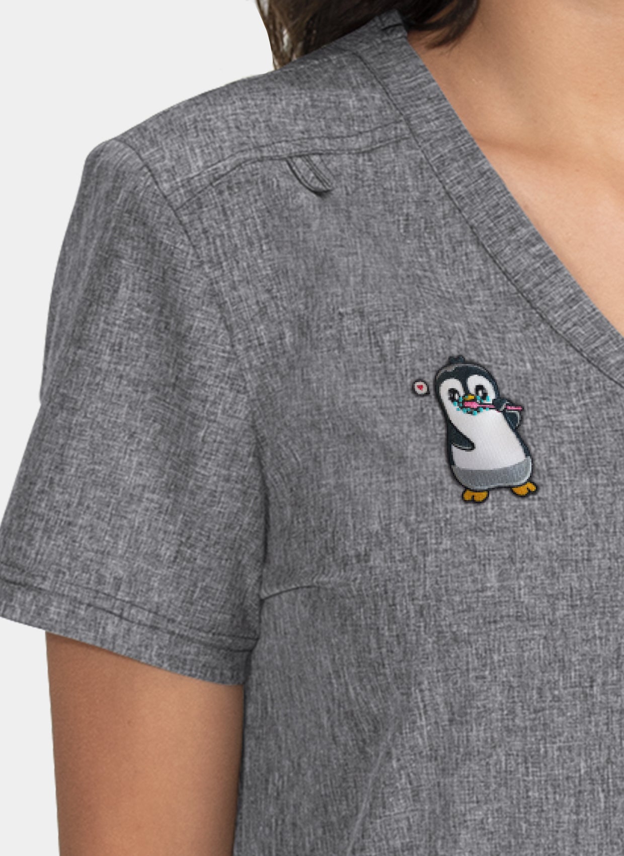 Broderie Becca - Gris chiné