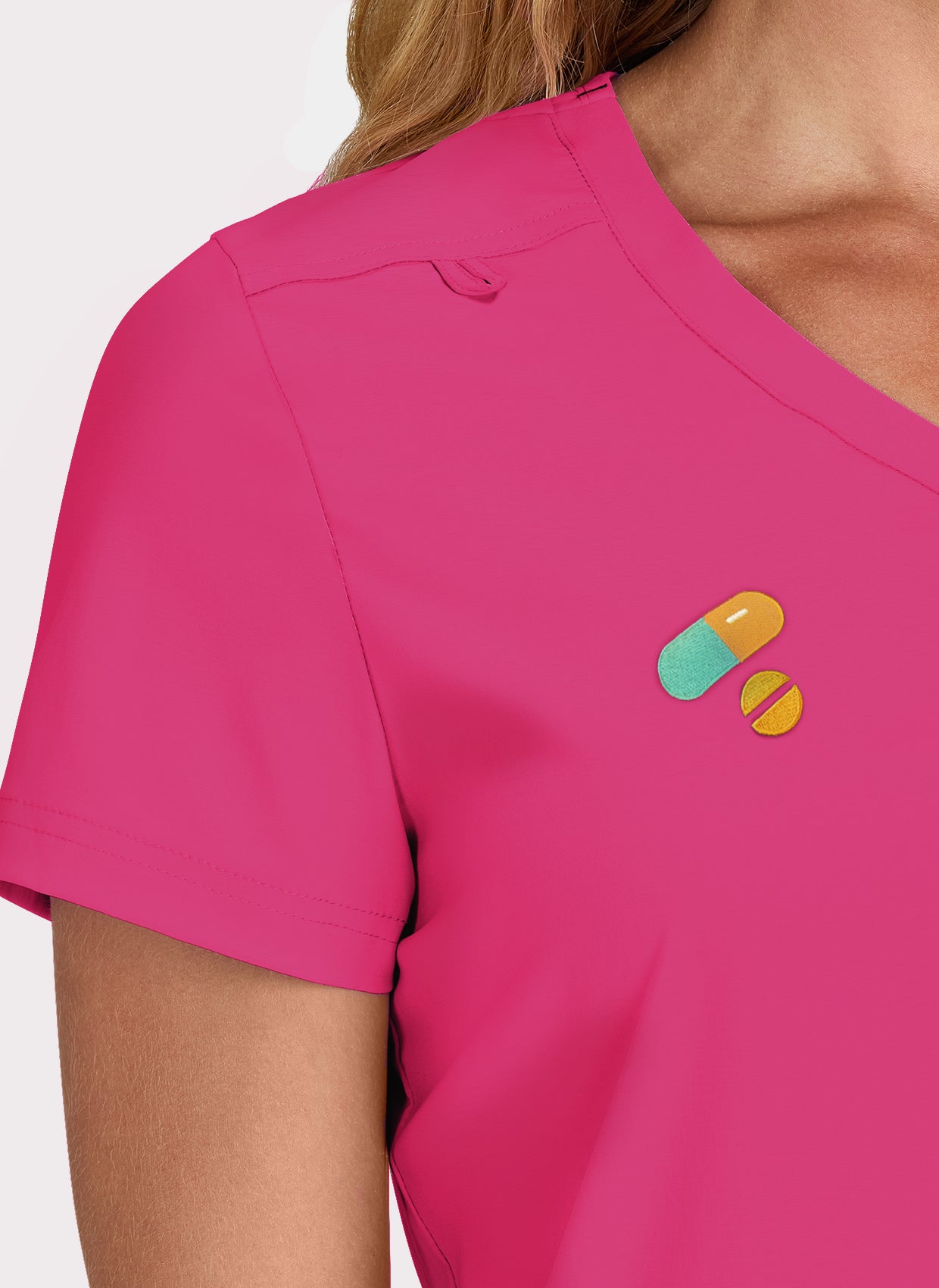 Broderie Becca - Rose vif