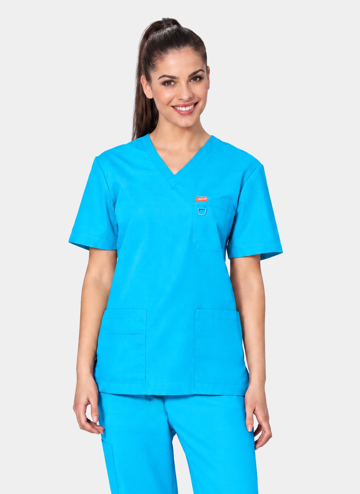 Blouse médicale unisexe Balboa Orange Standard - Bleu électrique