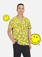 Blouse Médicale Koi Smiley Monde Confiant - Trippy Smiles
