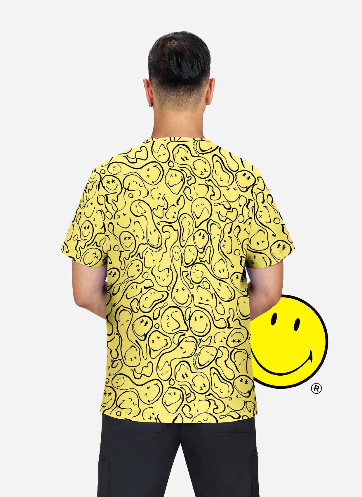  Blouse Médicale Koi Smiley Monde Confiant - Trippy Smiles
