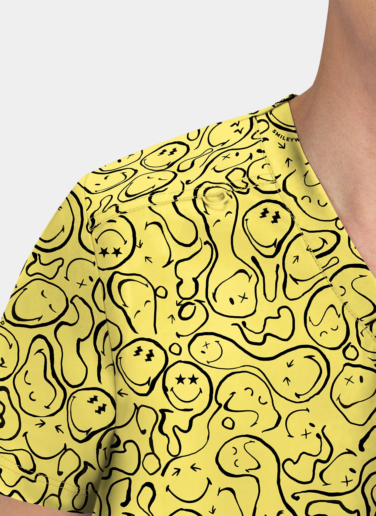 Blouse Médicale Koi Smiley Monde Confiant - Trippy Smiles