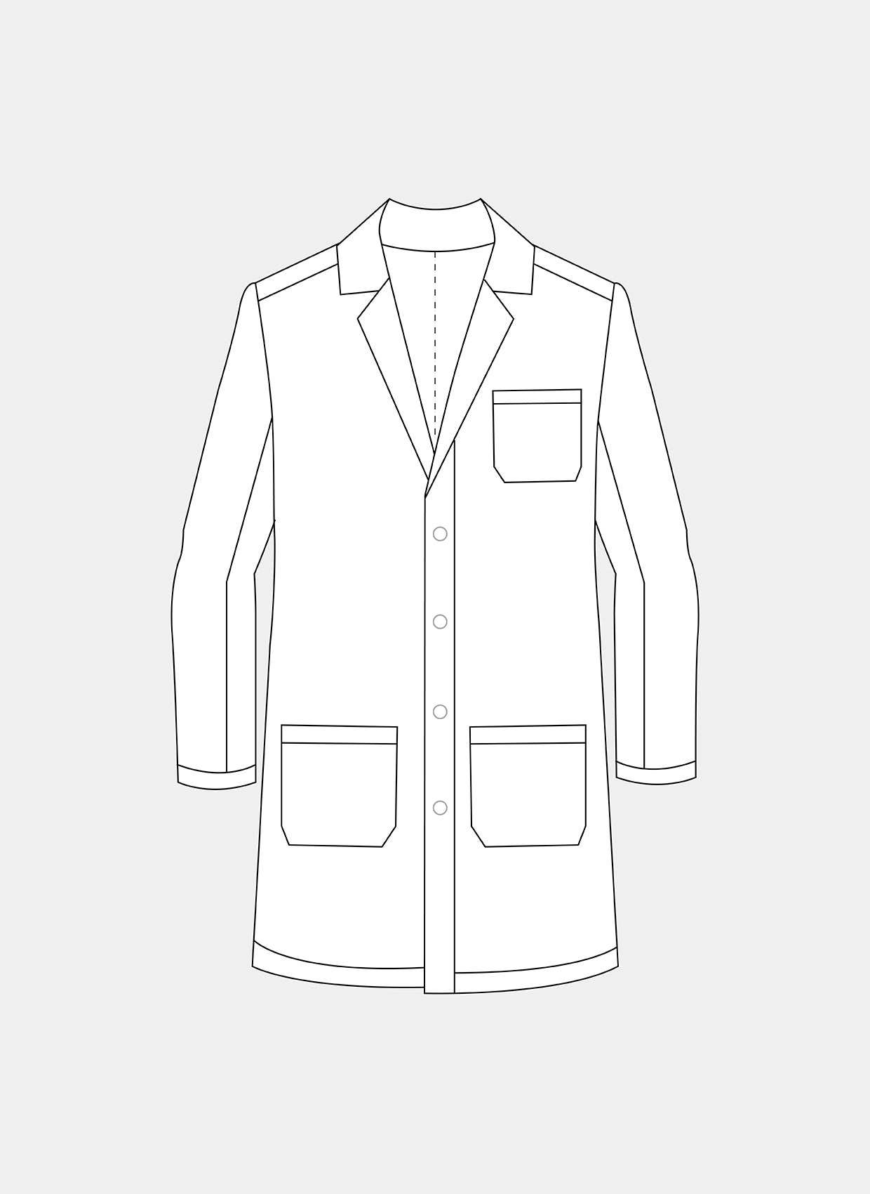 Blouse médicale blanche de laboratoire Prestige