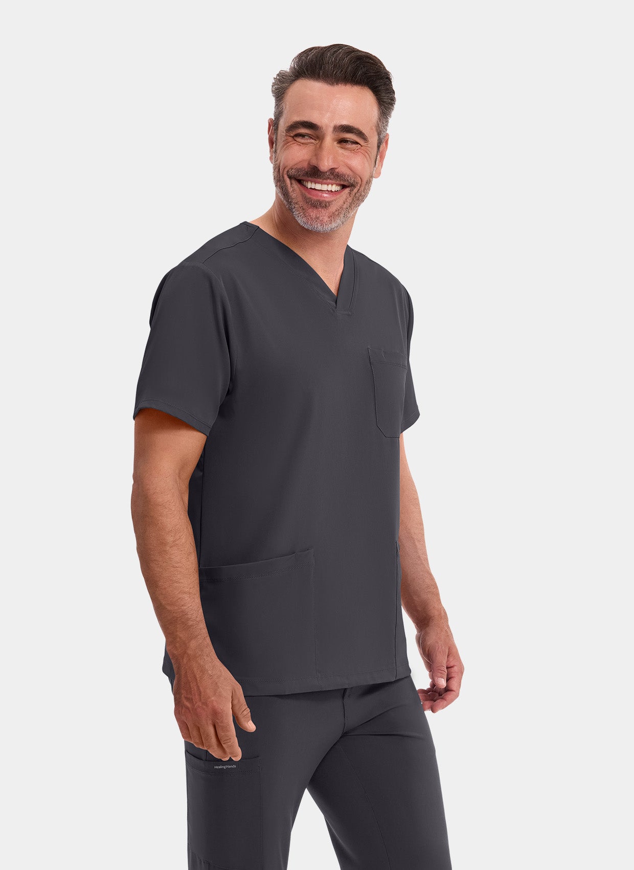 homme portant une blouse  médicale Healing Hands Matthew étain