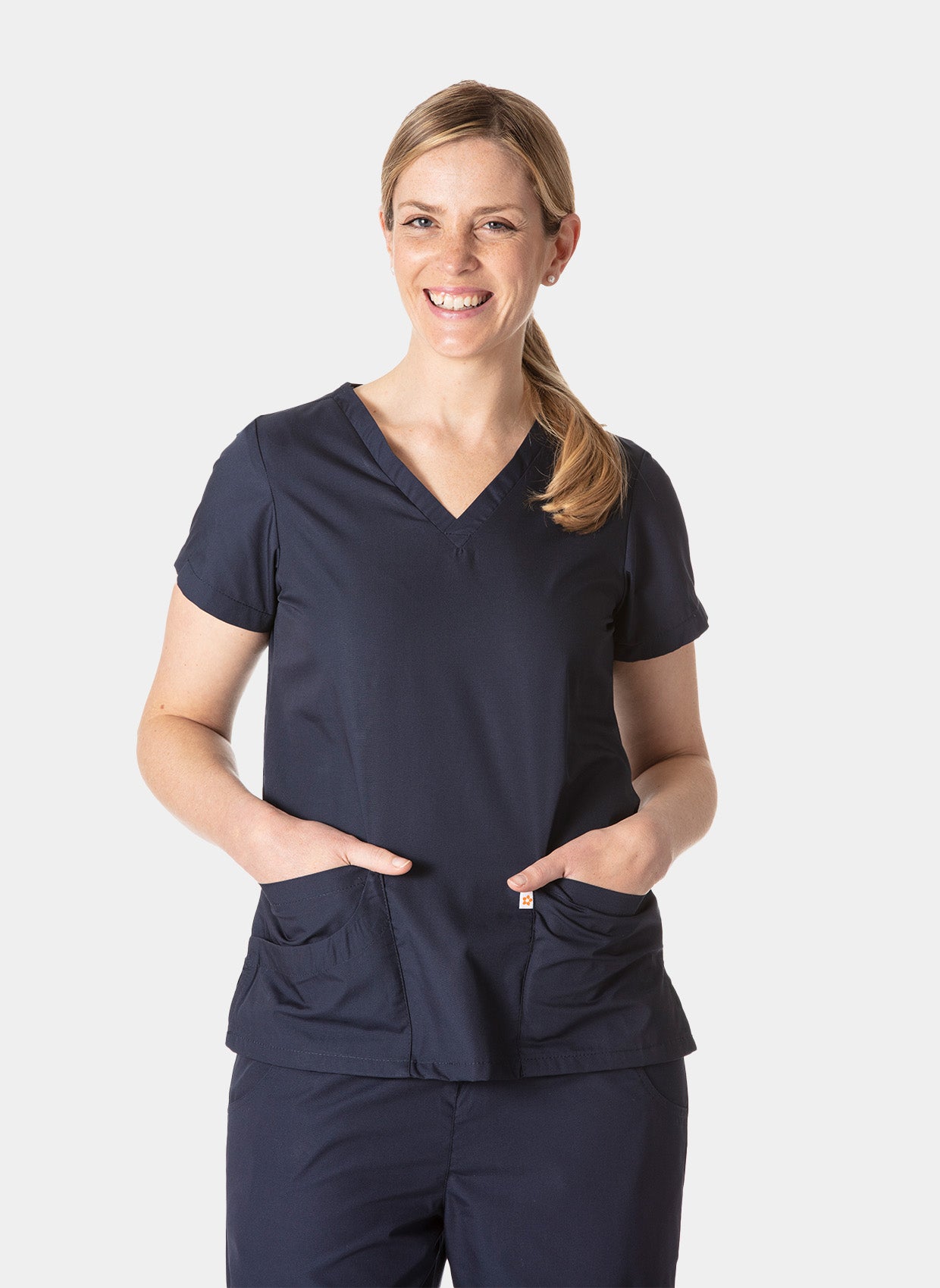 Blouse médicale femme HappyFit Lily - Bleu marine - 2