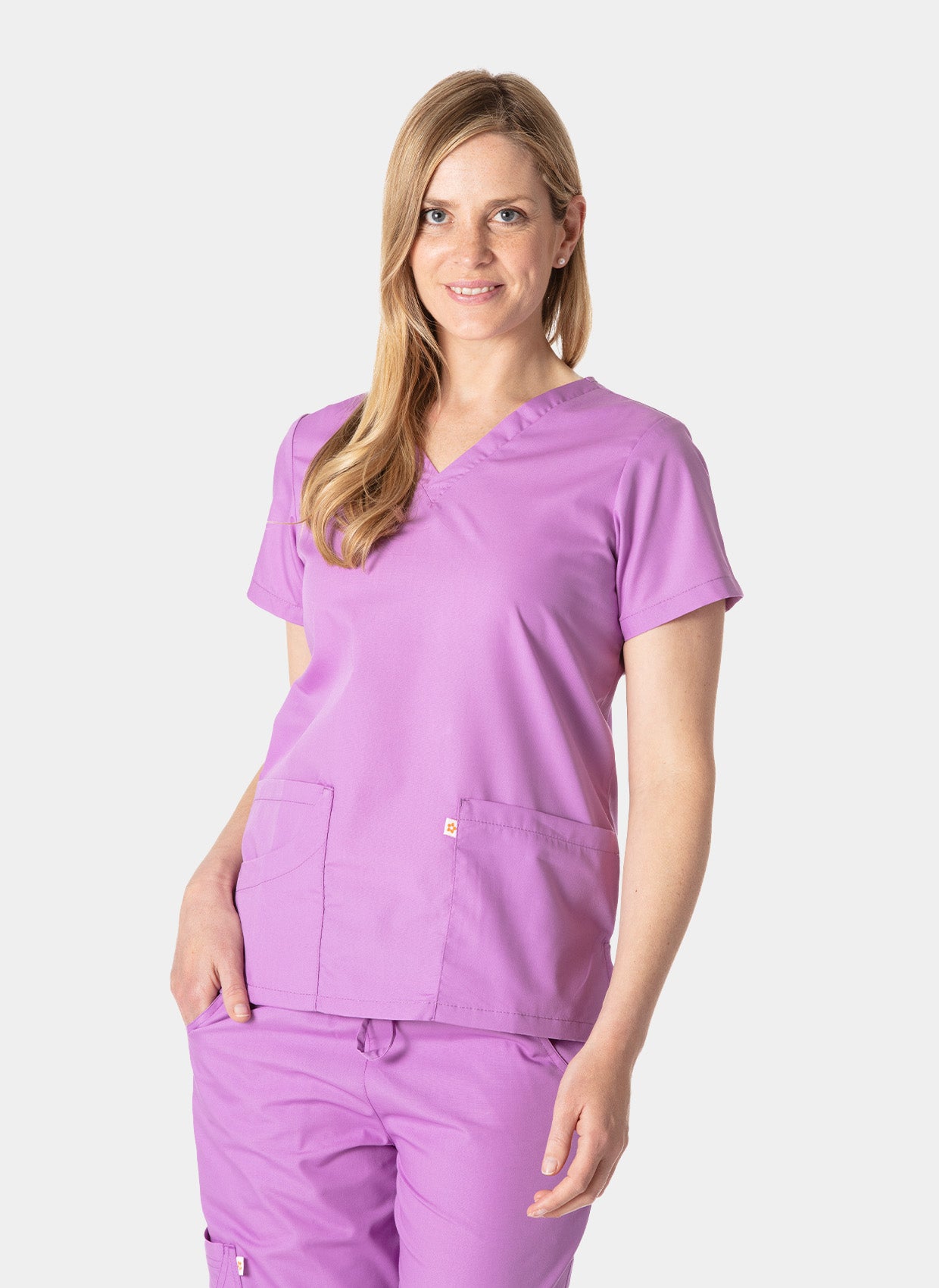Blouse médicale femme HappyFit Lily - Lavender - 2