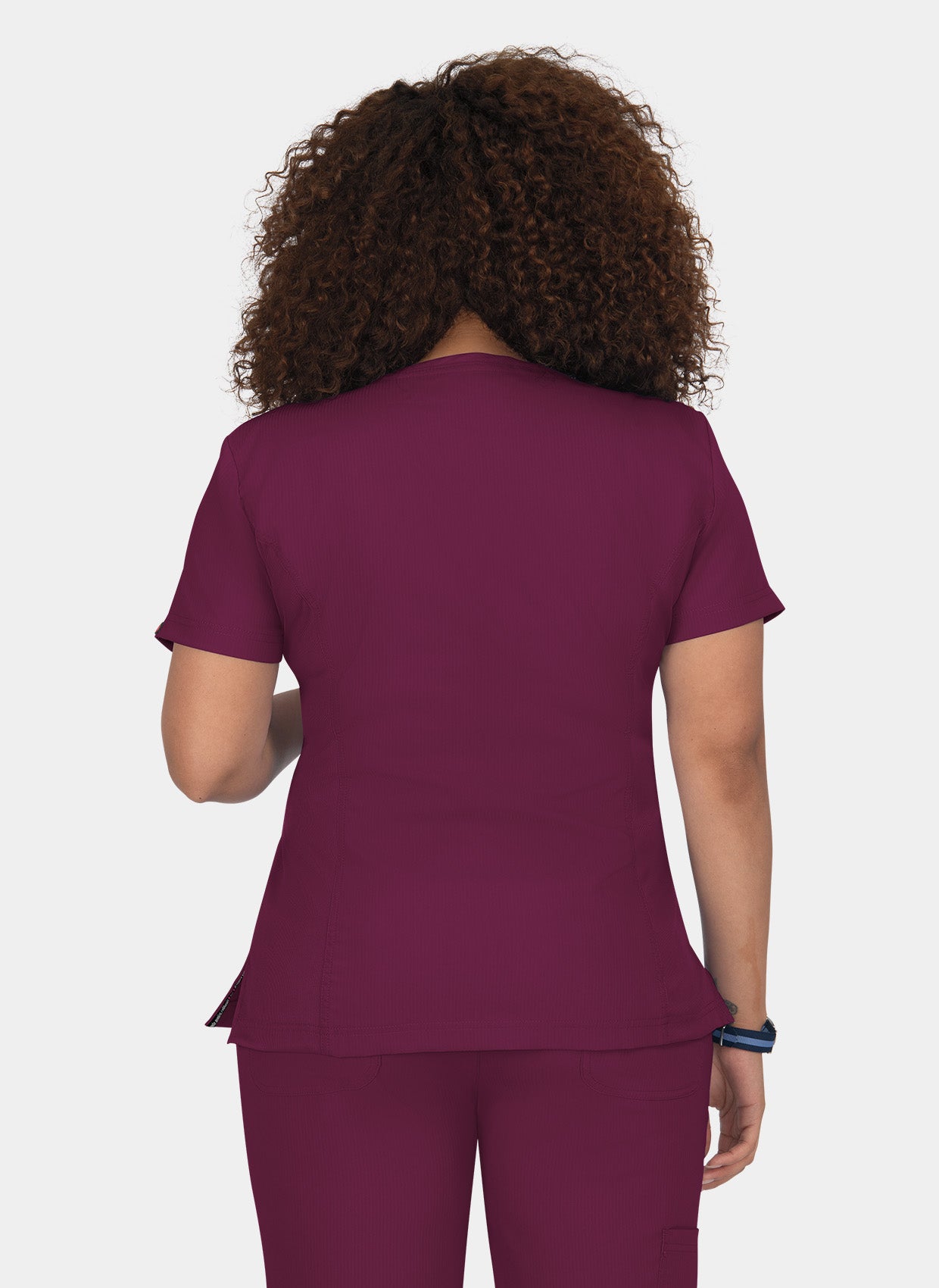 Blouse médicale femme Koi Lite Sérénité Bordeaux Dos