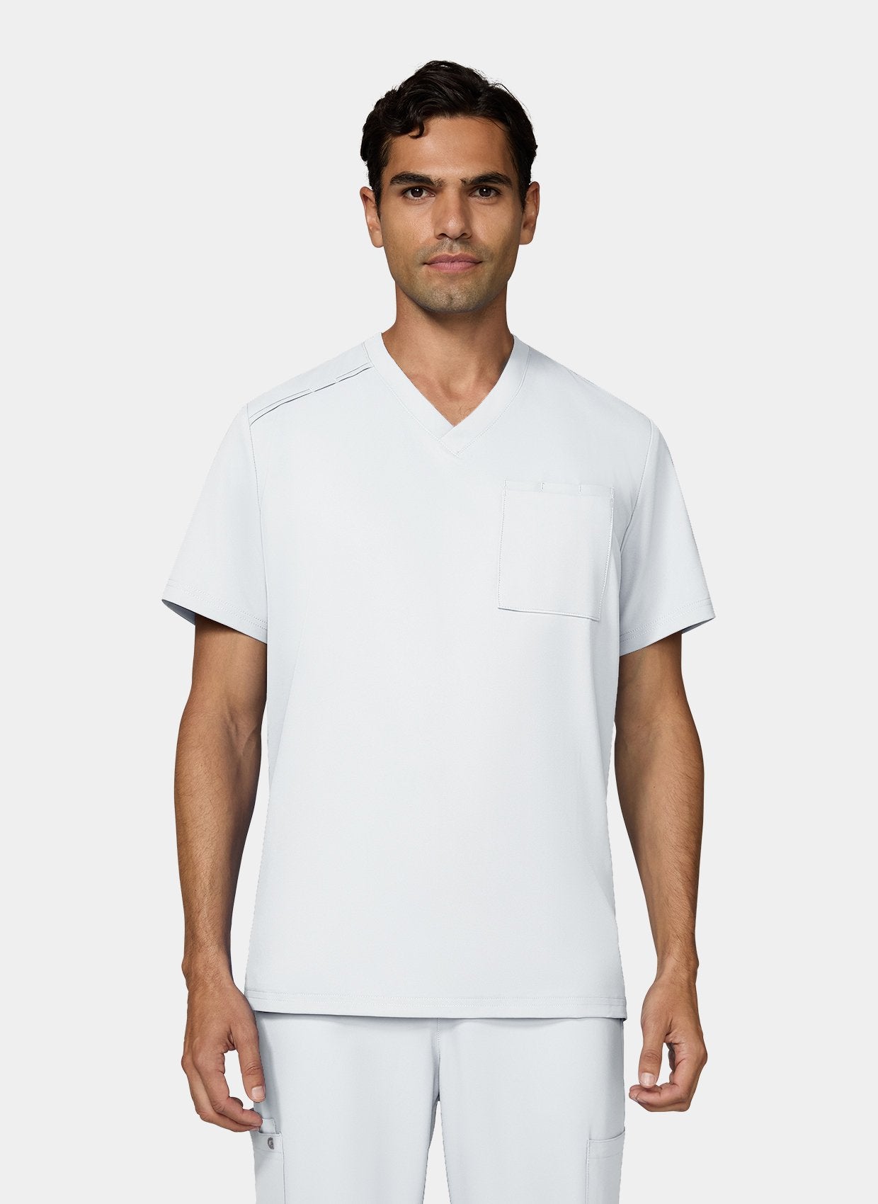 Homme portant une blouse médicale homme blanche face