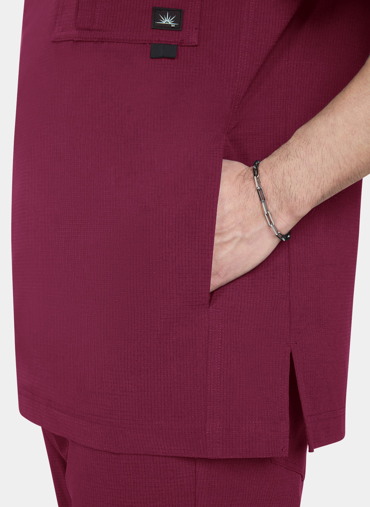 Blouse médicale Koi Solis Caldwell - Bordeaux - Poche latérale