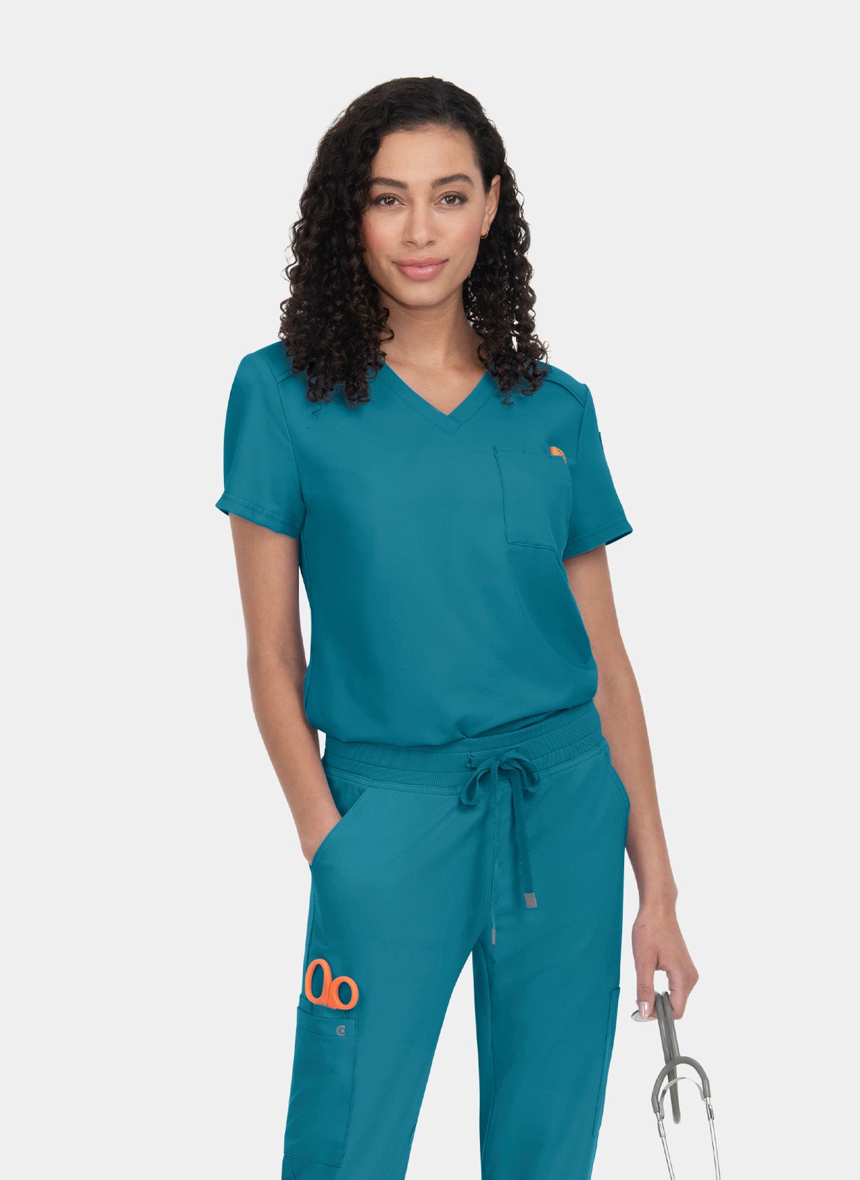 Blouse médicale pour dentistes et vétérinaires de couleur bleu canard