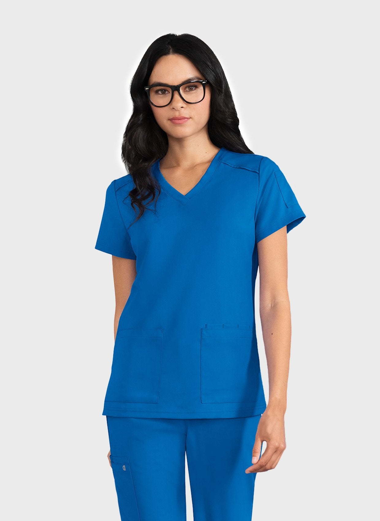 Blouse médicale femme Koi Cureology Cardi - Bleu roi - avant