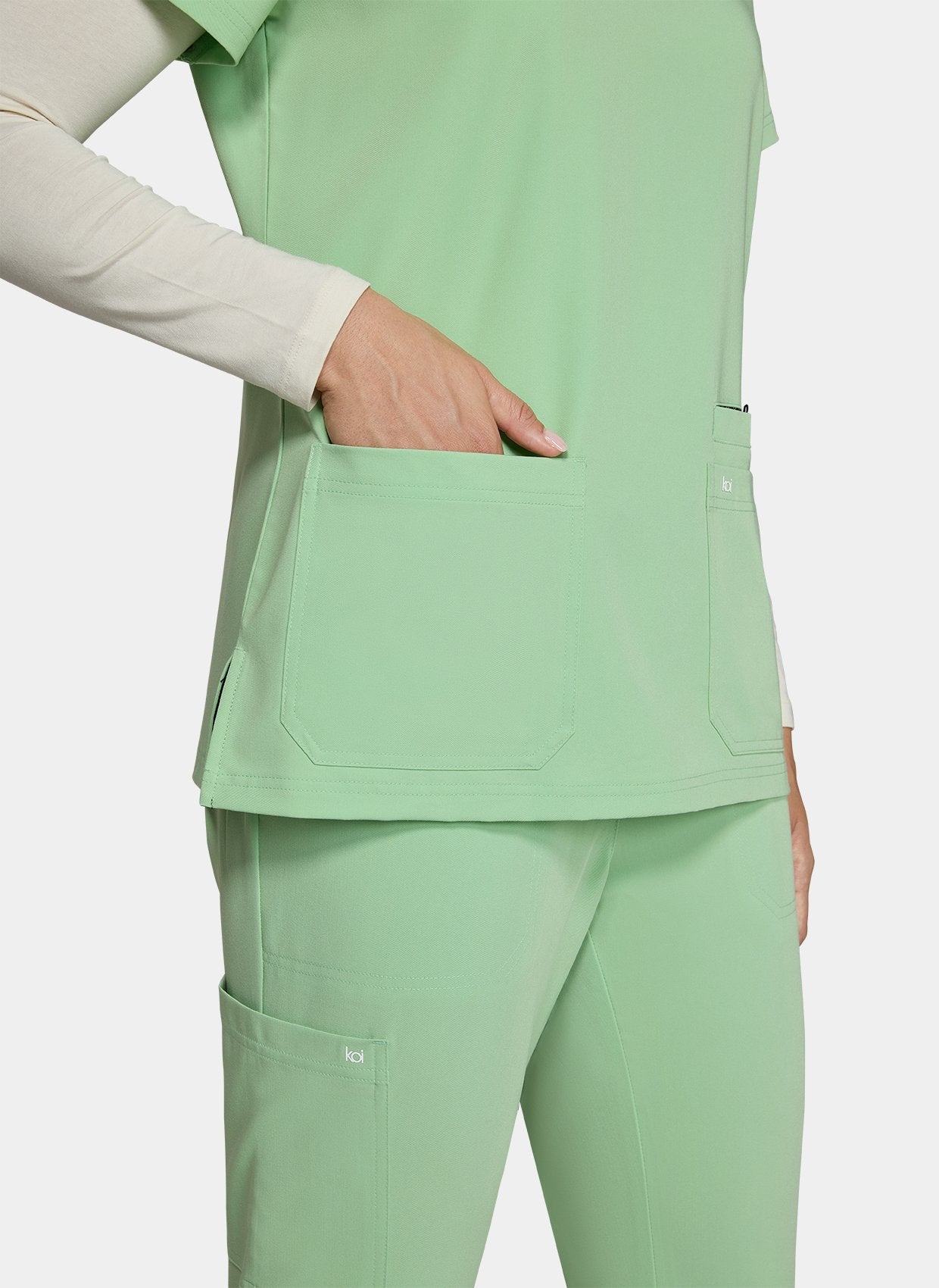 Dos blouse médicale femme Koi Next Gen Agitation et passion - Pistache