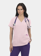 Blouse médicale femme Koi Next Gen Agitation et passion - Rose poudré