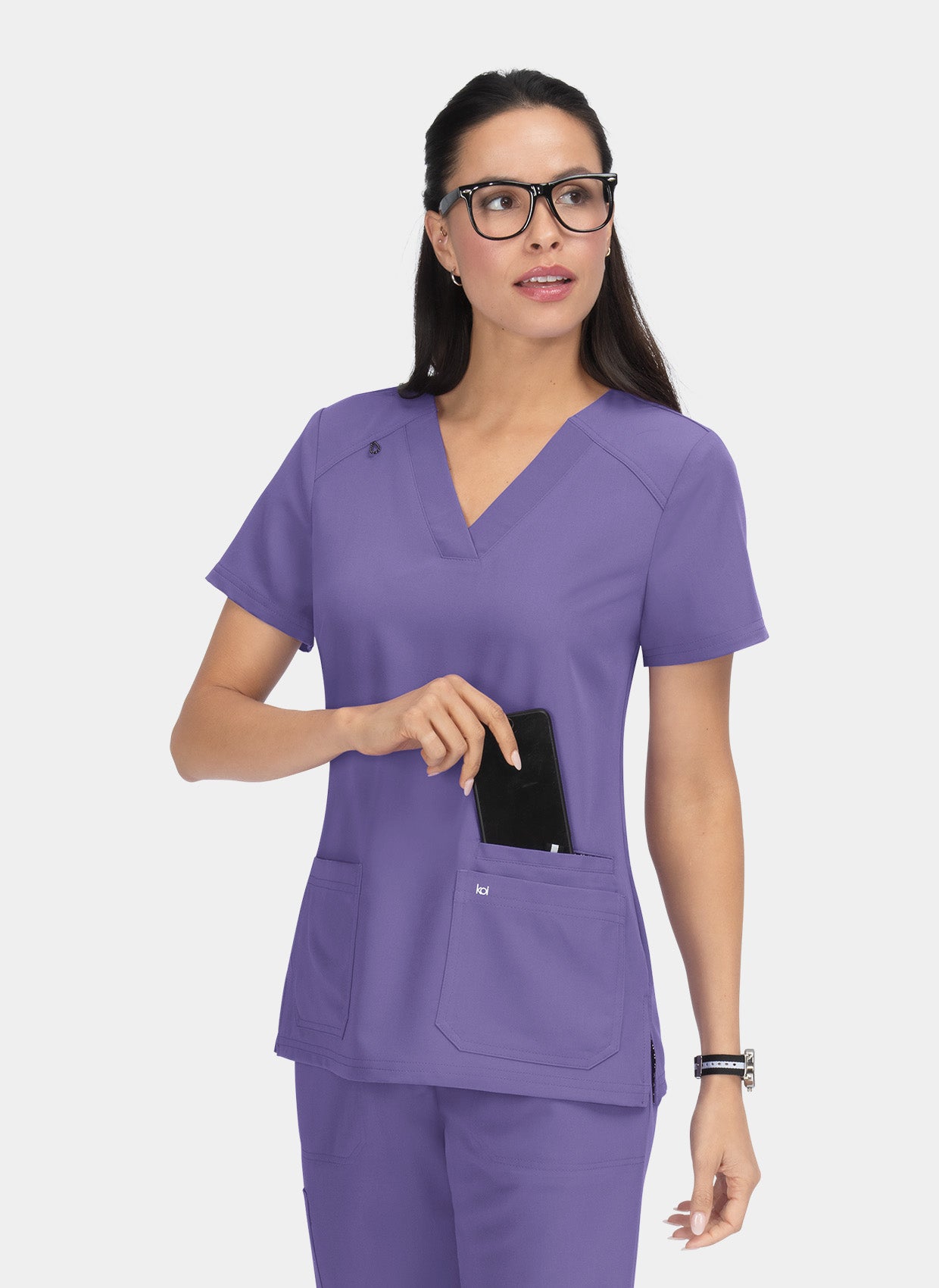 Blouse médicale femme Koi Next Gen Agitation et passion wisteria