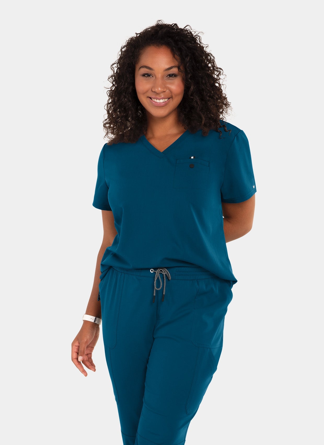 Blouse médicale femme Koi Next Gen Prête à travailler bleu Caraïbes