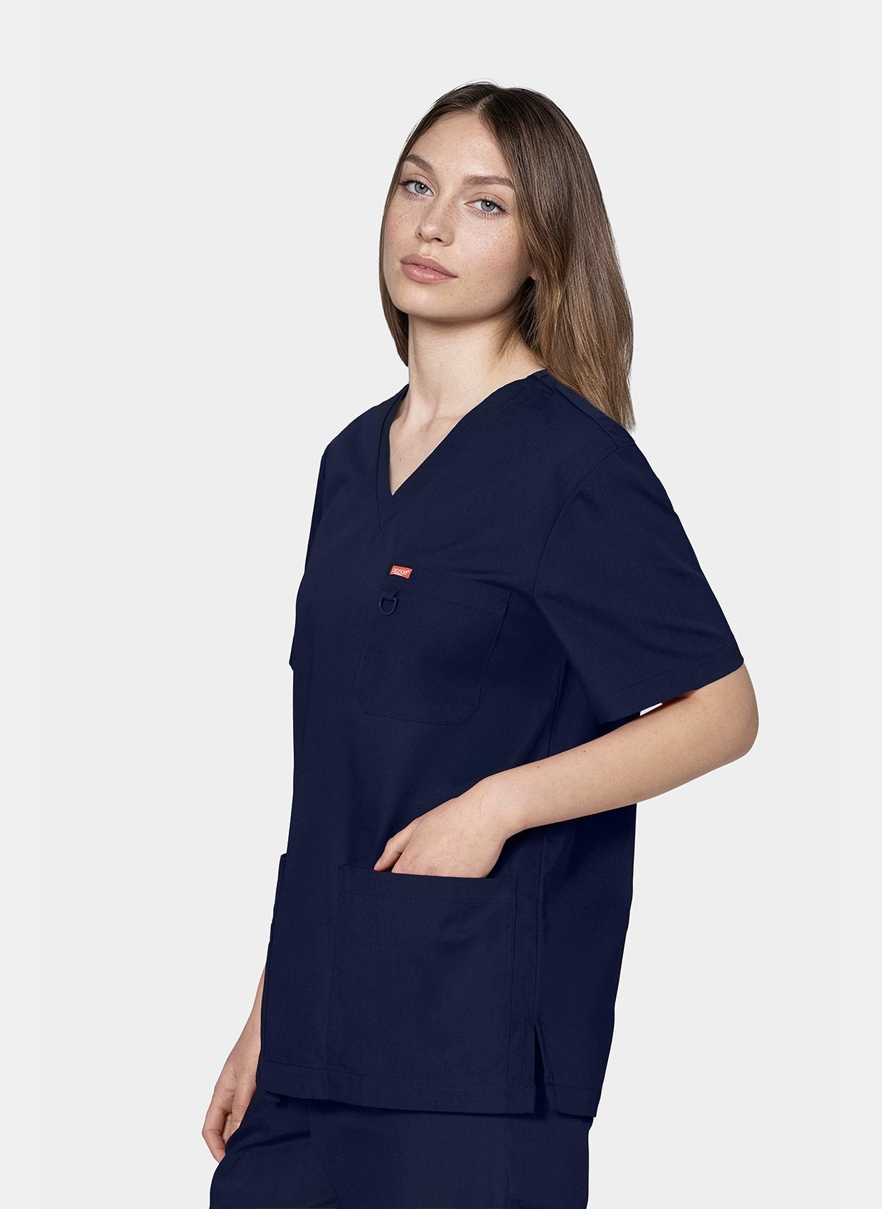 Blouse médicale unisexe Balboa Orange Standard - Bleu marine