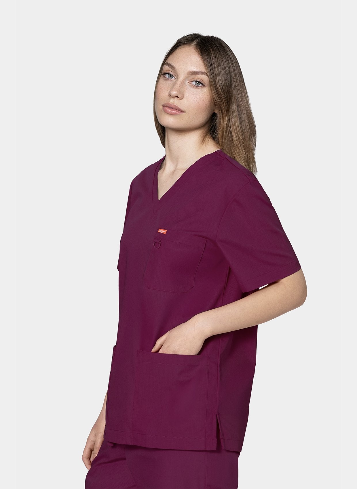 Blouse médicale unisexe Balboa - Bordeaux 