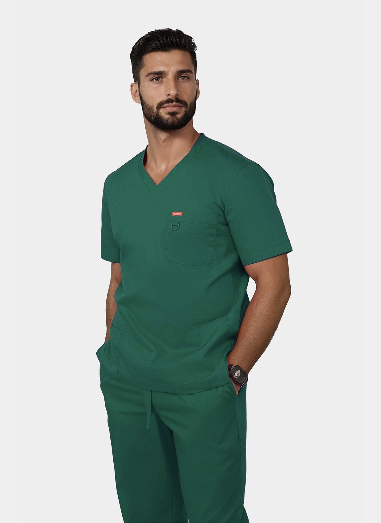 Blouse médicale unisexe Balboa – Vert forêt