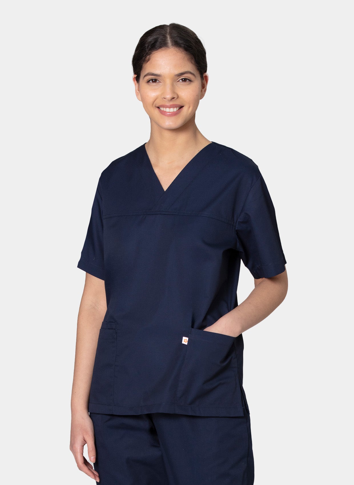 Blouse médicale unisexe HappyFIT bleu marine
