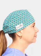 calot court chrysval trèfles turquoise femme