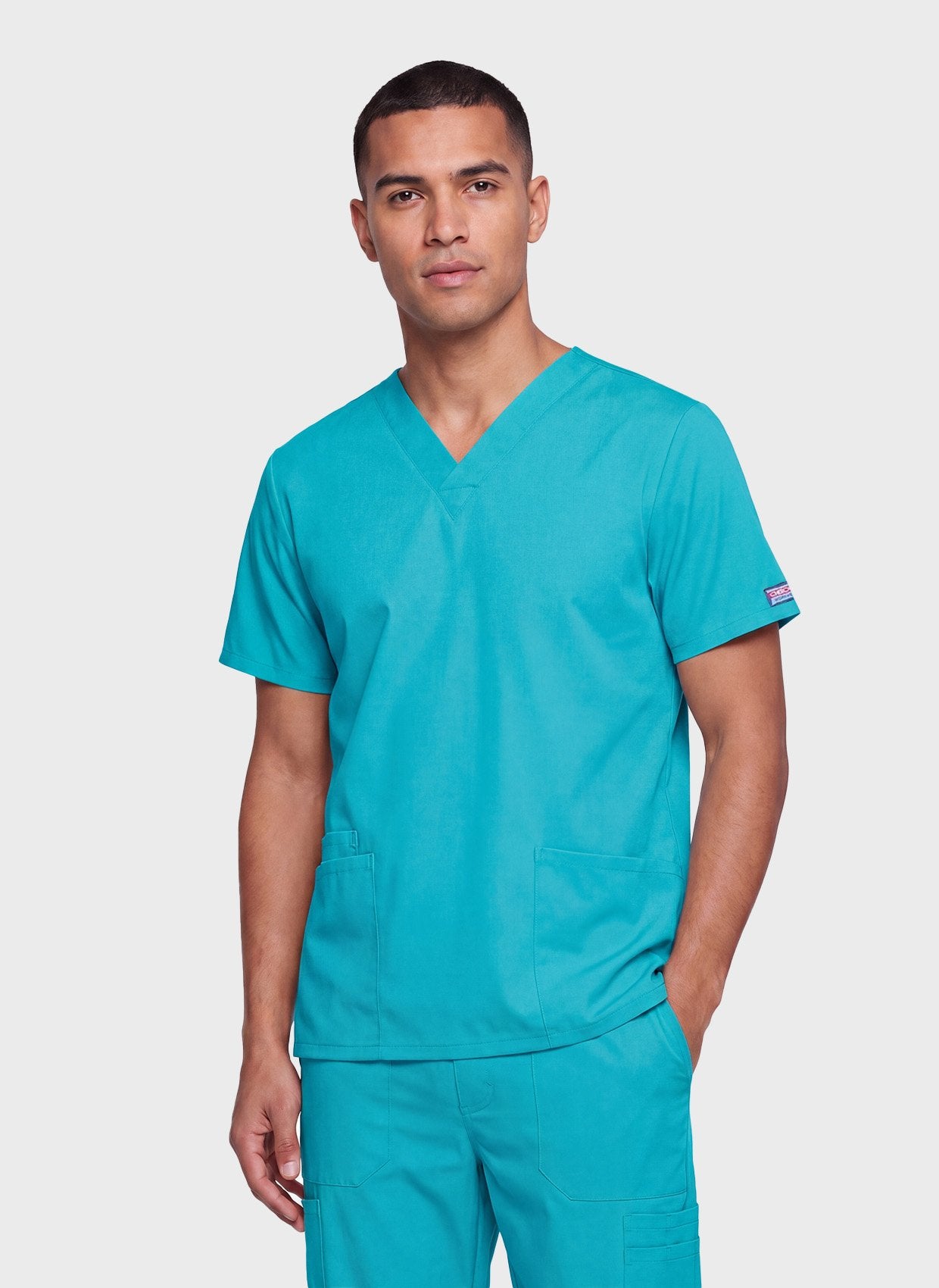 Blouse medicale cherokee origins turquoise face