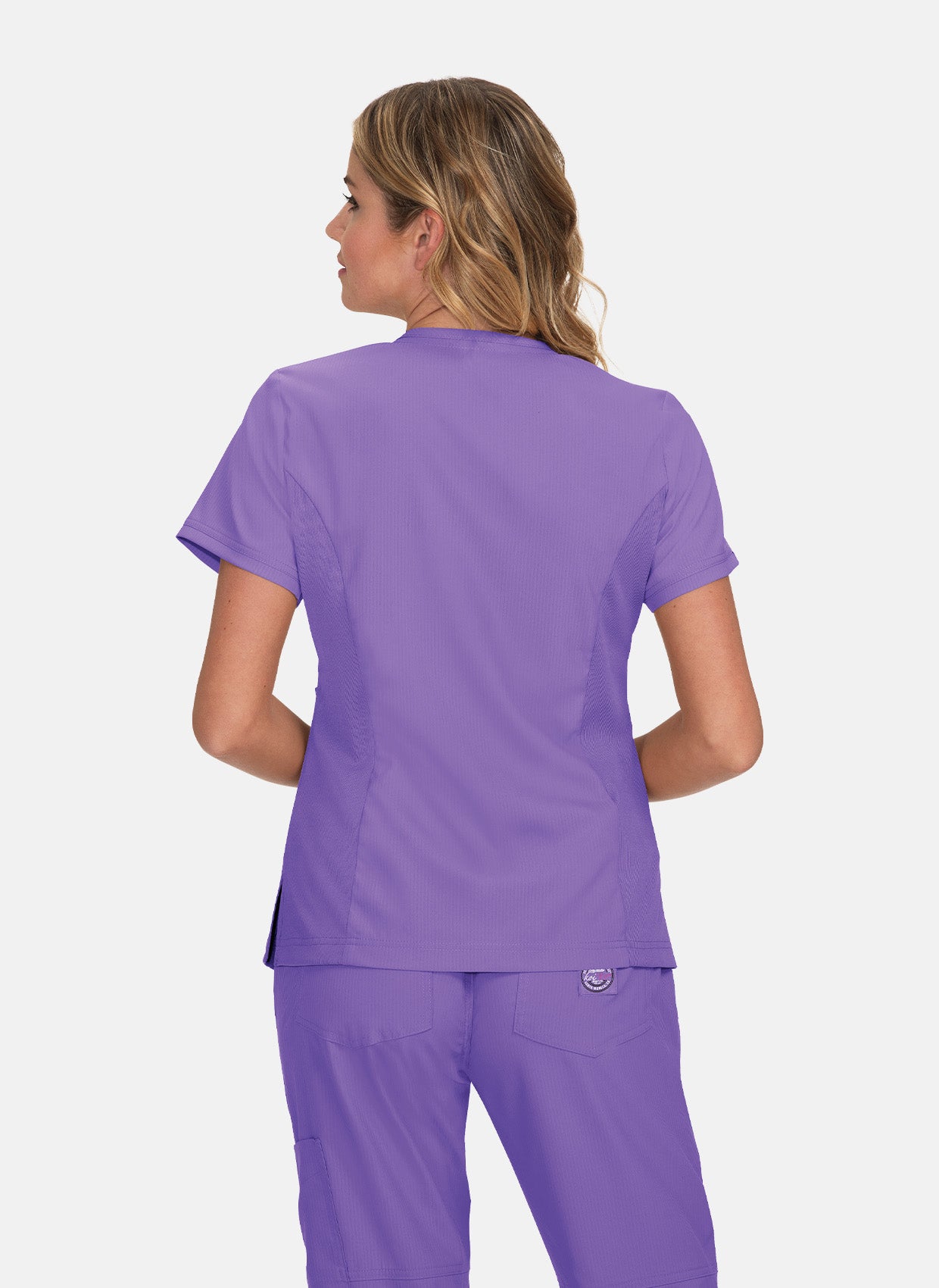 Blouse médicale femme Koi Lite Philosophie - Lavande - dos