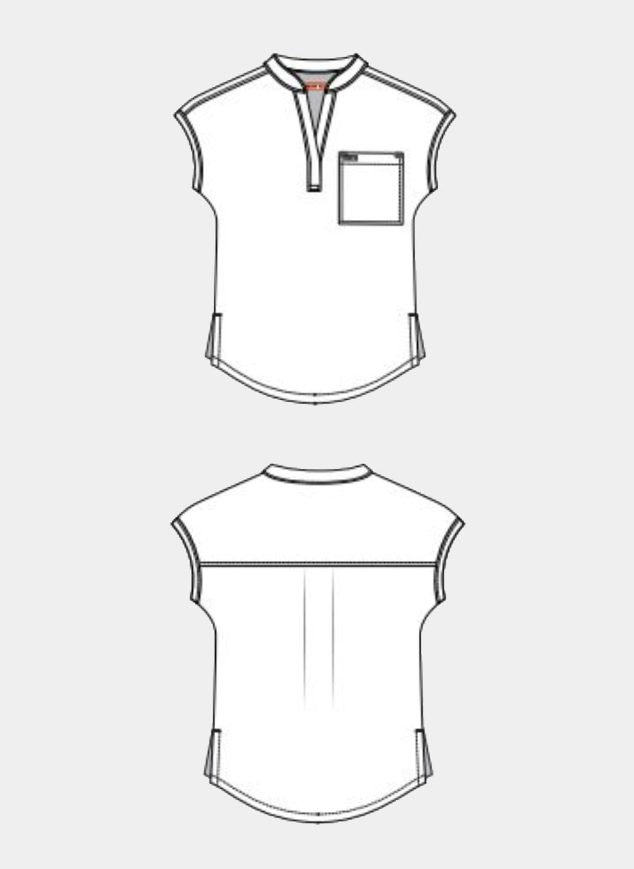 Maquette blouse médicale Ari