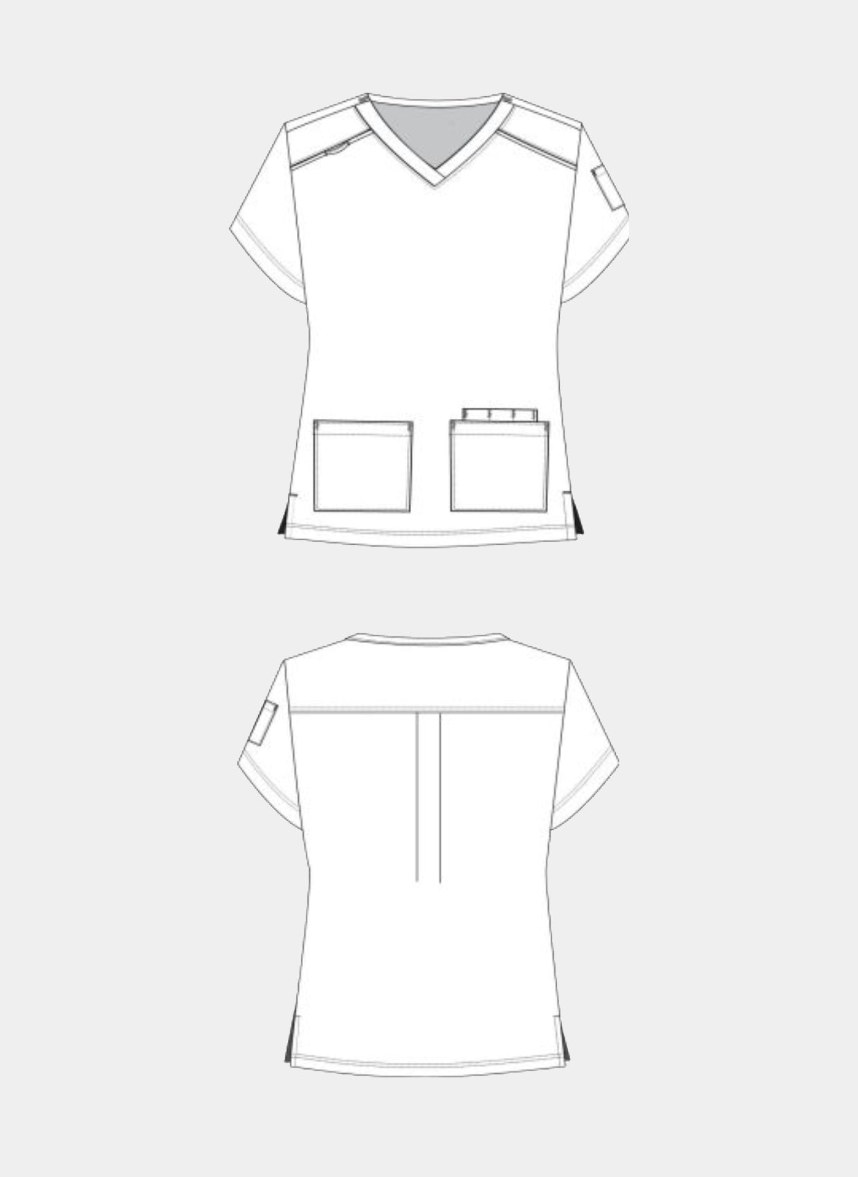 Maquette blouse médicale Cardi