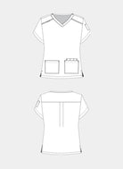 Maquette blouse médicale Cardi