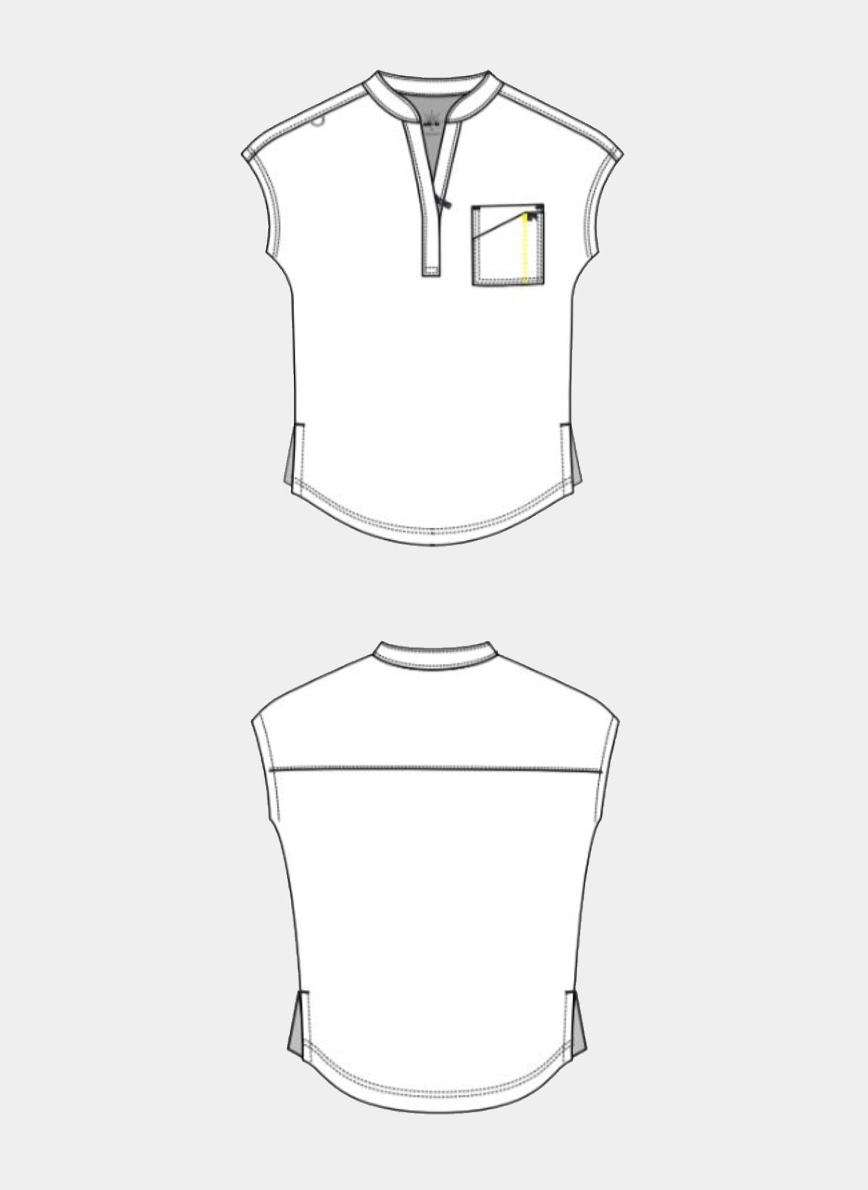 Maquette blouse médicale Catrin