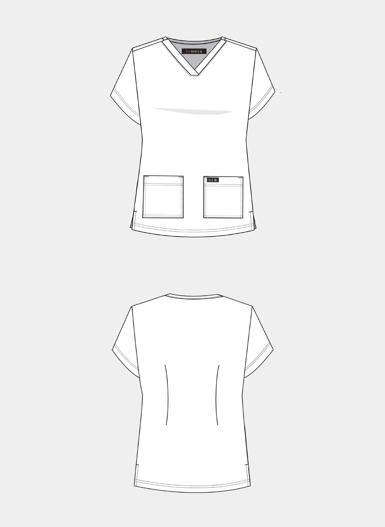 Maquette blouse médicale Leslie