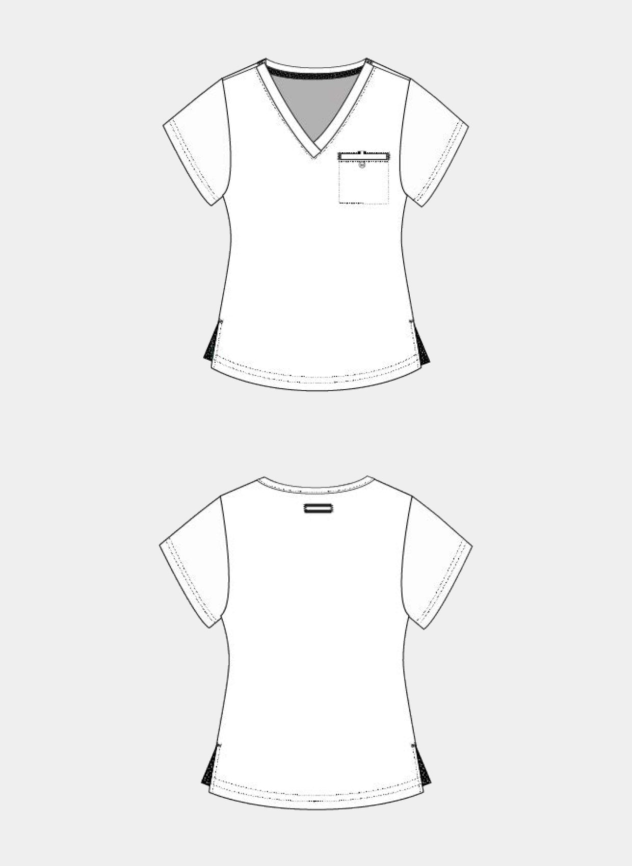 Maquette blouse médicale femme Prête à travailler