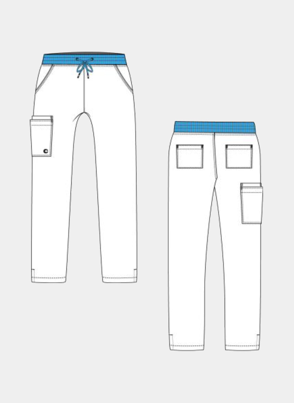 Maquette du pantalon médical Atria