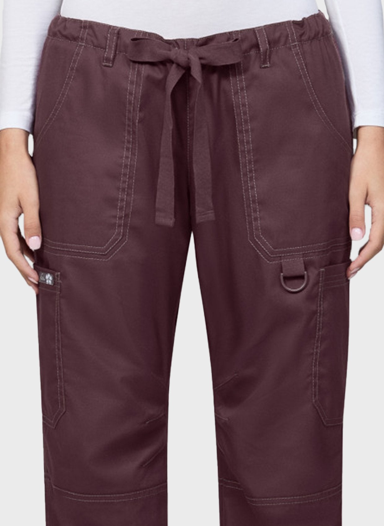Pantalon medical femme Lindsey Koi Classic couleur cognac - details face avant