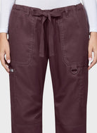 Pantalon medical femme Lindsey Koi Classic couleur cognac - details face avant