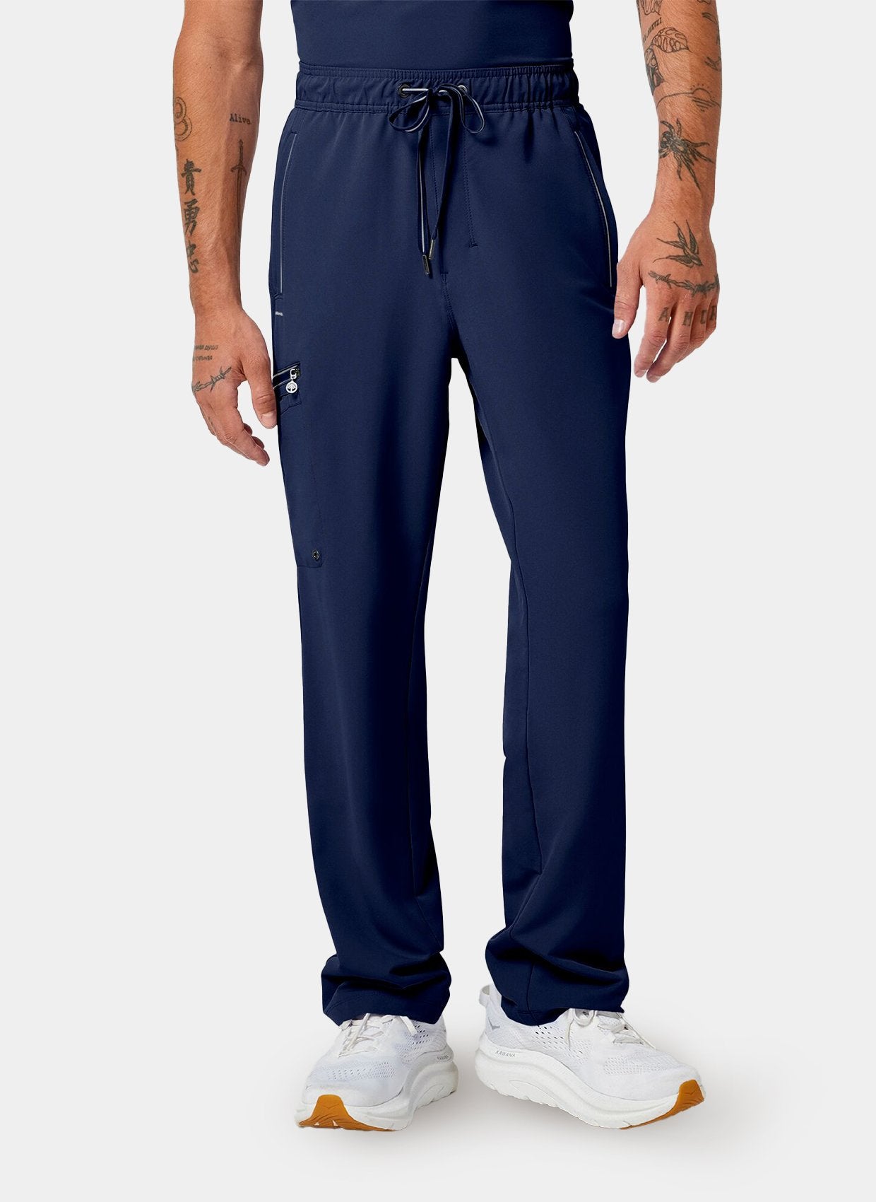 Pantalon medical Noah Healing Hands – Bleu marine de face