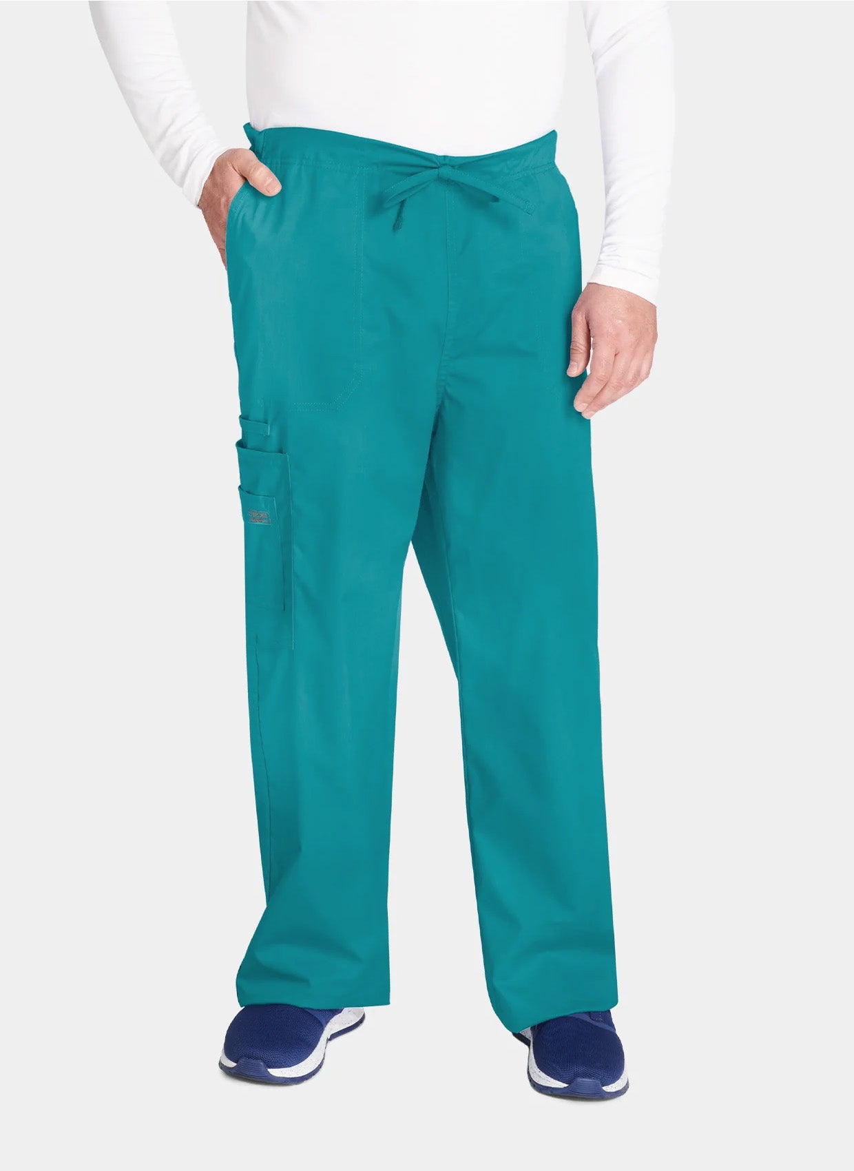 Pantalon médical unisexe cargo Cherokee Core Stretch - Bleu canard