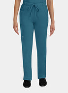 Femme portant un pantalon médical Healing Hands Rebecca bleu Caraïbe 