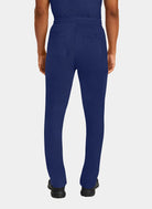 homme de dos portant un pantalon médical Healing Hands Ryan bleue marine 
