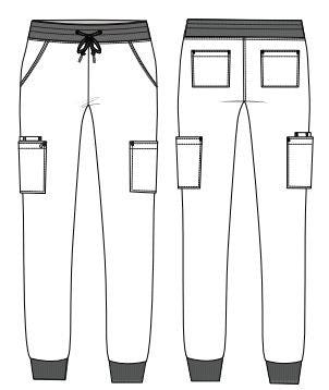 Pantalon medical Koi Cureology Pulse Joggers Sketch