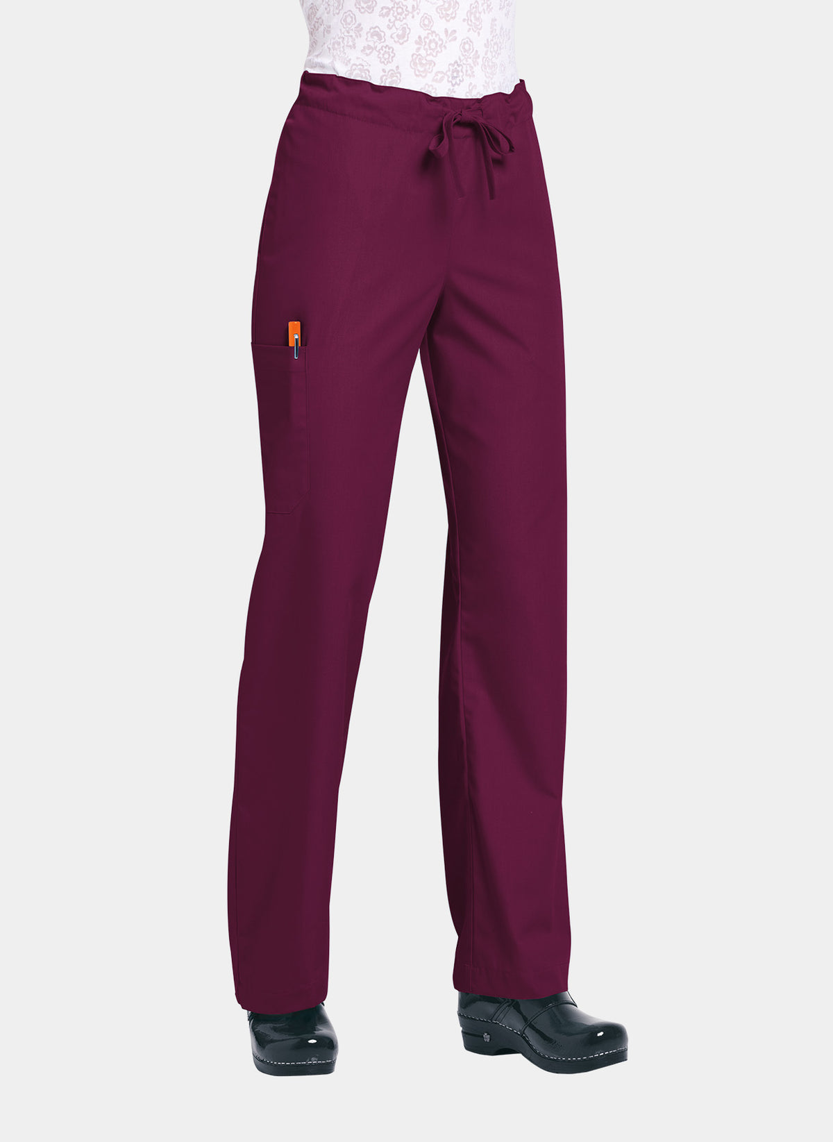 Pantalon médical unisexe Huntington Orange Standard - Bordeaux