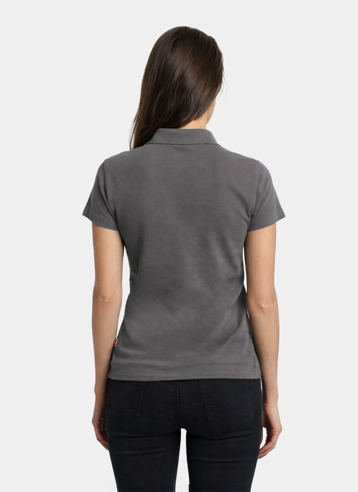 Dos polo médical femme – Gris