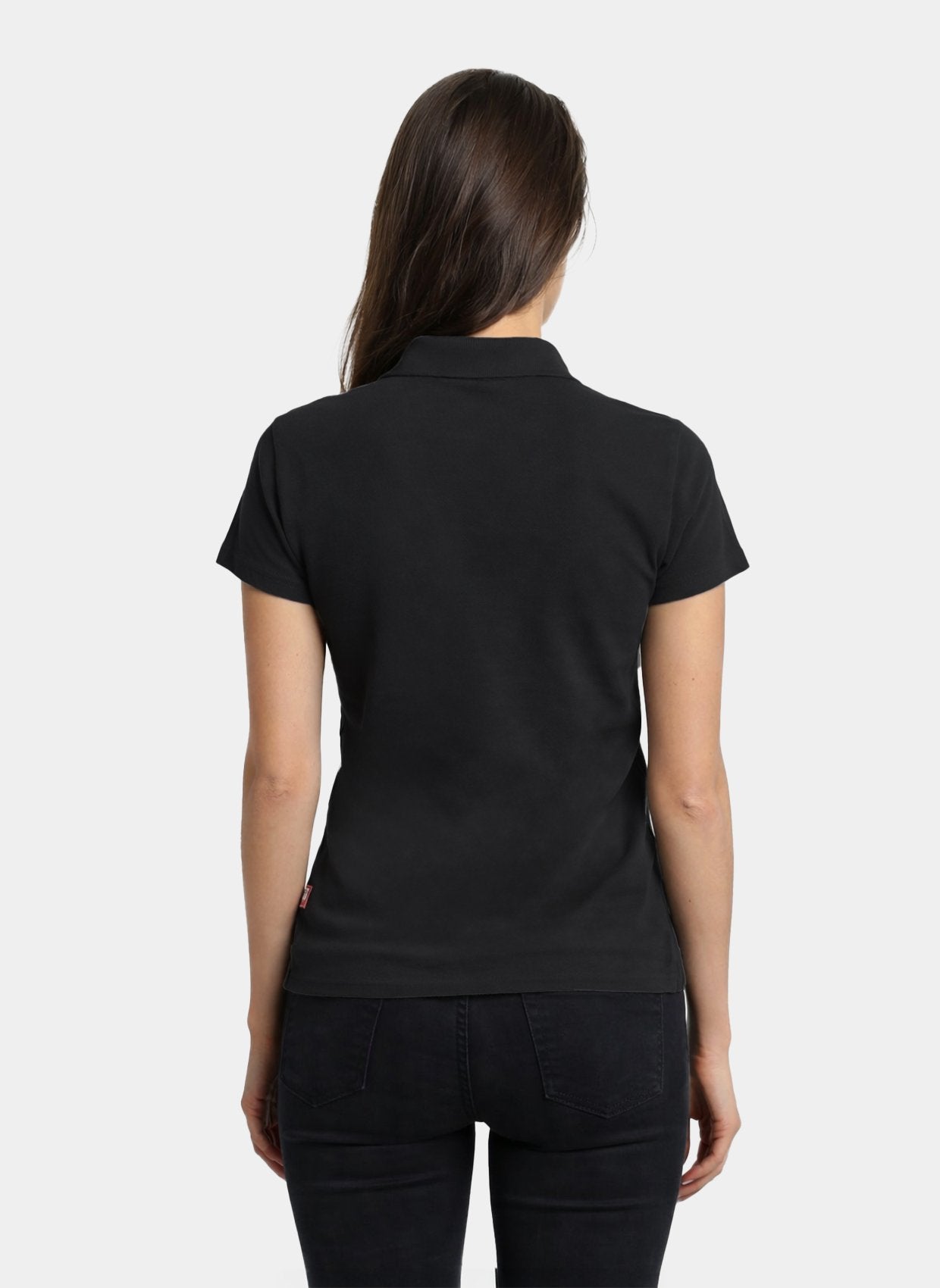 Dos polo médical femme – Noir