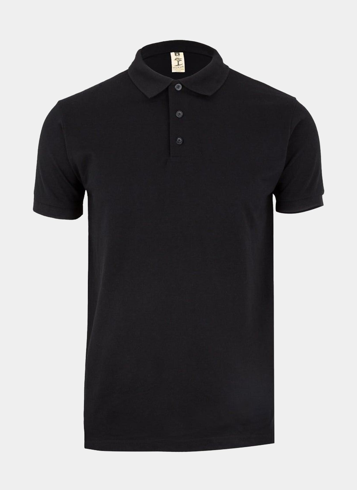 Polo unisexe Gibson à manches courtes – Noir