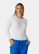 T-shirt médical blanc femme devant