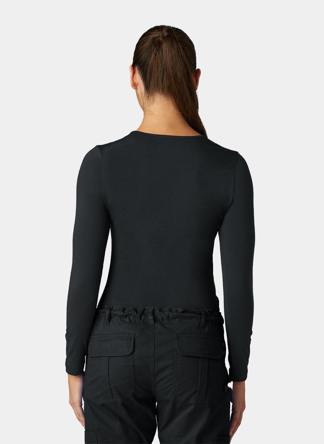 T-shirt médical manche longue feme arrière